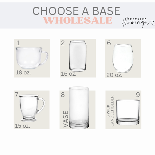 WHOLESALE- Blue Beach Made w/ Real Sand - 20 oz. Stemless Wine Glasses