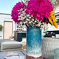 WHOLESALE- Blue Beach Made w/ Real Sand - 7'' TALL VASE