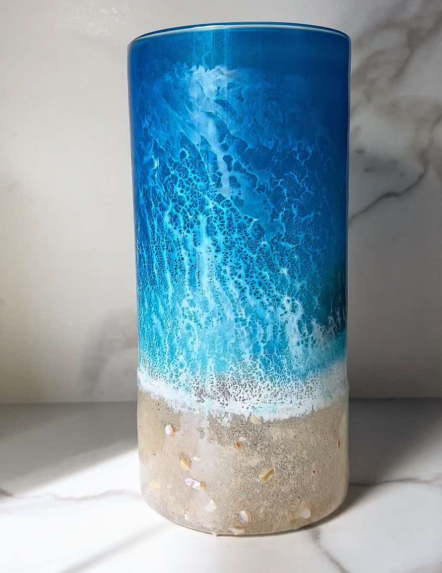 Tall Glass Cylinder Vase