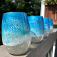 WHOLESALE- Blue Beach Made w/ Real Sand - 15 oz. Latte Glasses