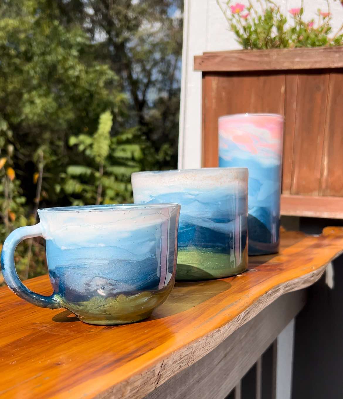 Blue Ridge Mountain Inspired Glassware