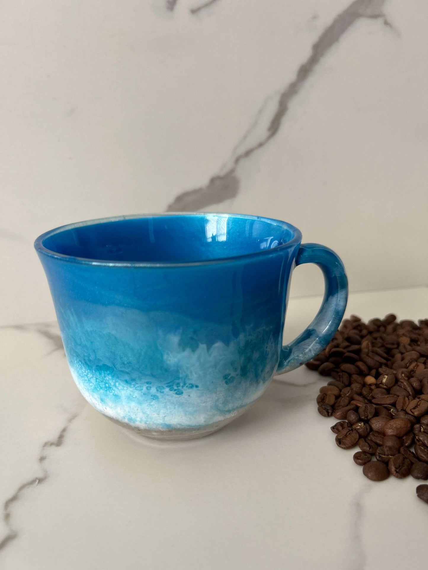 Ready to Ship - Beach Wave 16 oz. Coffee Mug Foamy Waves