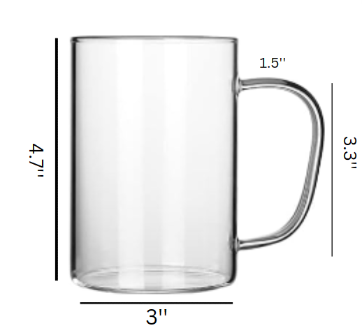 Tall Mug large handle 16 oz.